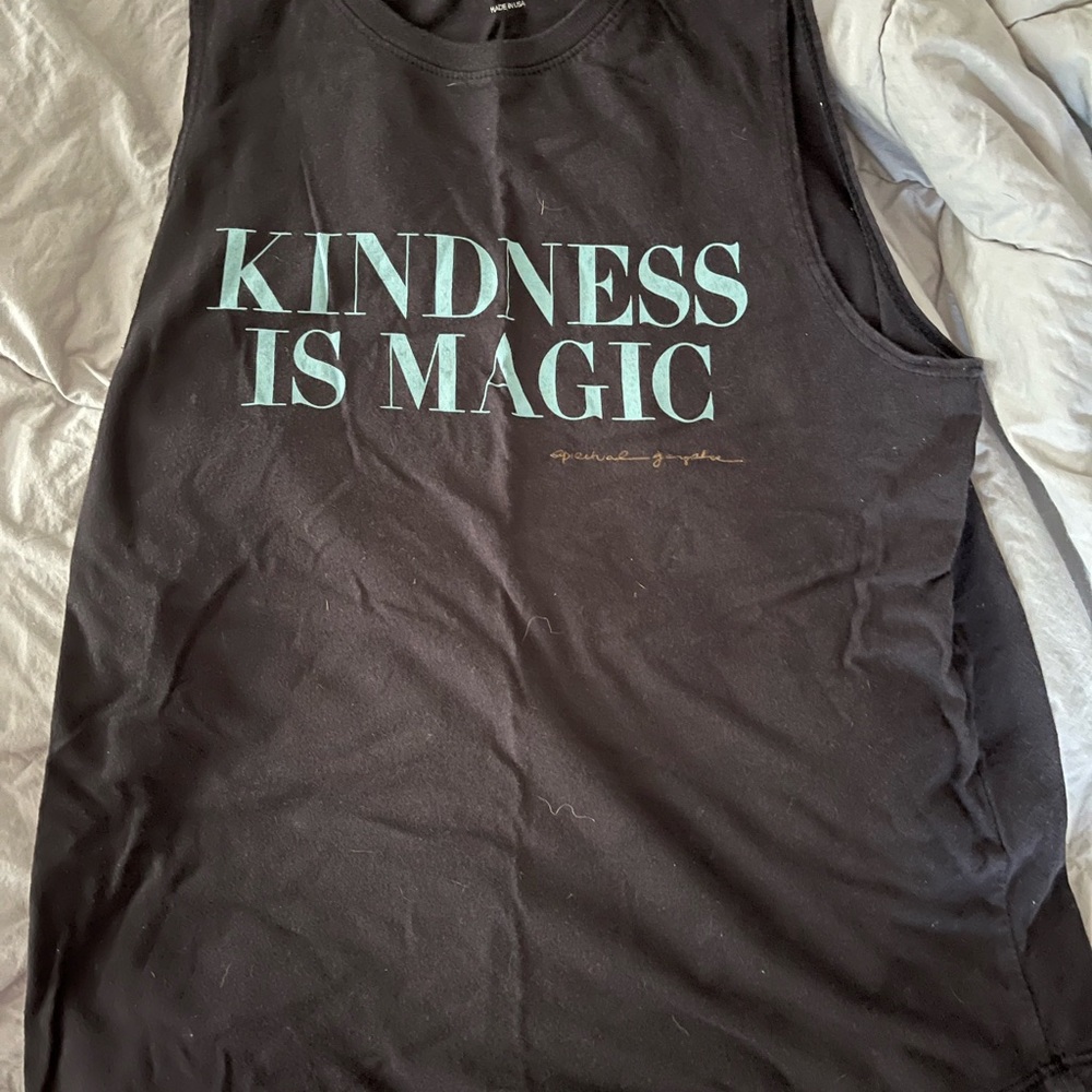 Black XS spiritual gangster tank